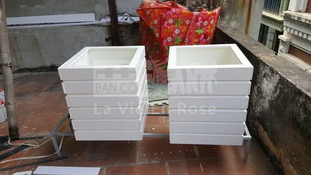Thư Viện Mẫu Ban Công Đẹp | Ban Công Xinh 83 chau hoa vuong go nhua composite