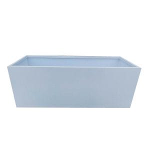 Chậu chữ nhật trơn basic kích thước 60x30x30cm, màu ghi nhạt