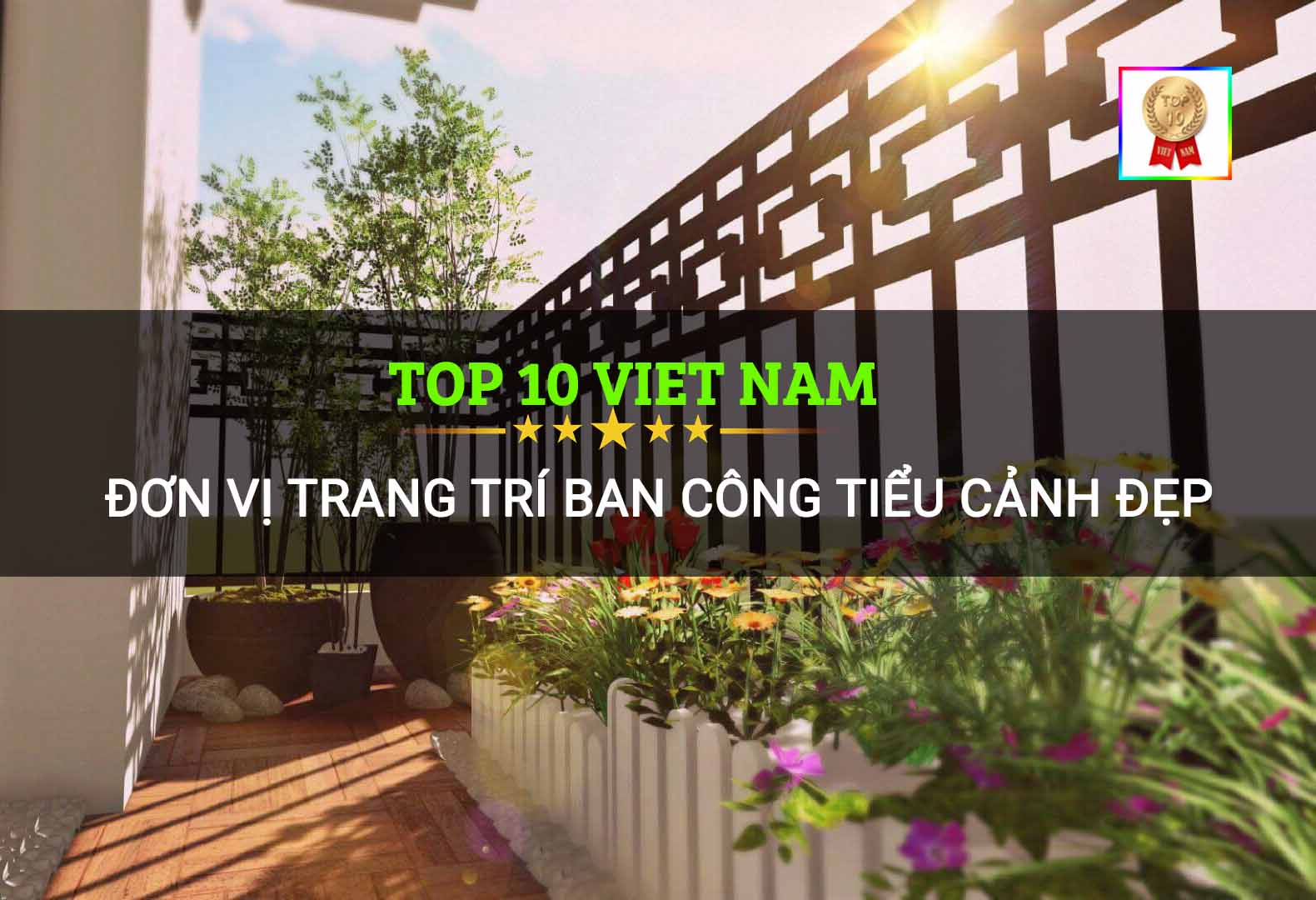 Top 10 đơn vị trang trí ban công tiểu cảnh đẹp