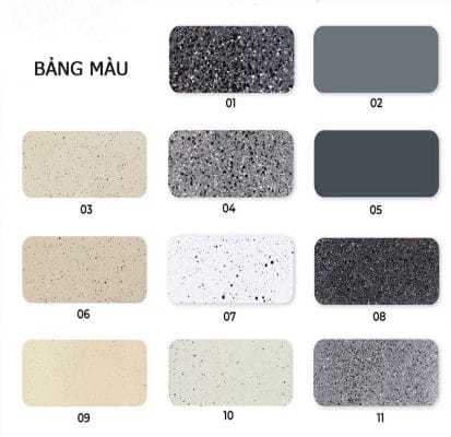 Bảng màu sơn cho chậu
