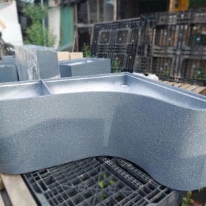 Chậu góc ban công phù hợp cho nhiều kích thước khác nhau 9 Chậu góc cong composite kích thước 100x100x45cm