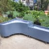 Chậu góc ban công kích thước 90x90x40, chậu bên cạnh 80x25x30