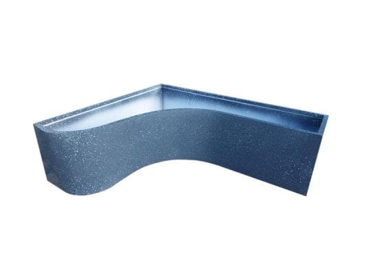 Chậu góc ban công phù hợp cho nhiều kích thước khác nhau 12 Chậu góc cong ban công 100x100x30