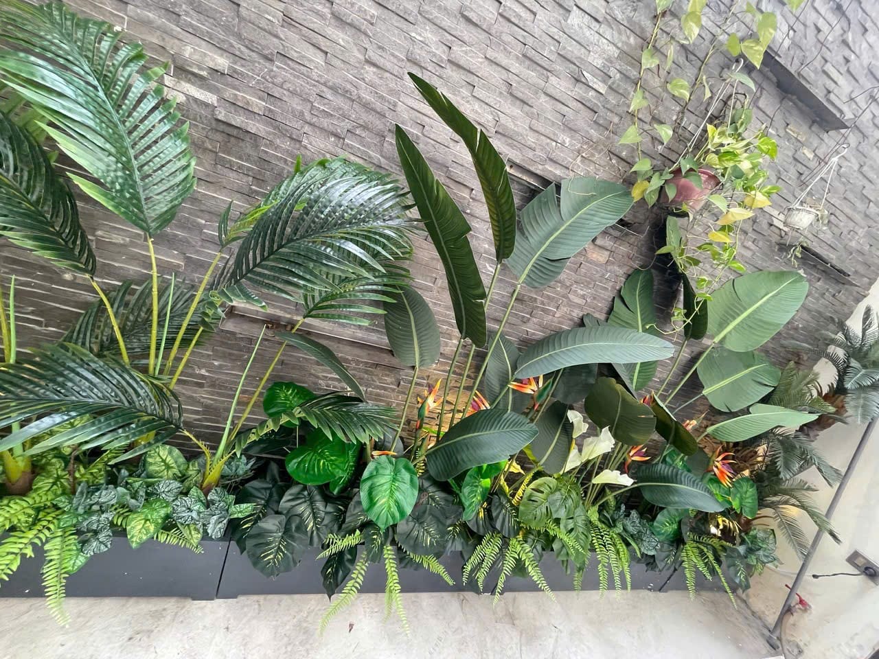 chậu cây giả