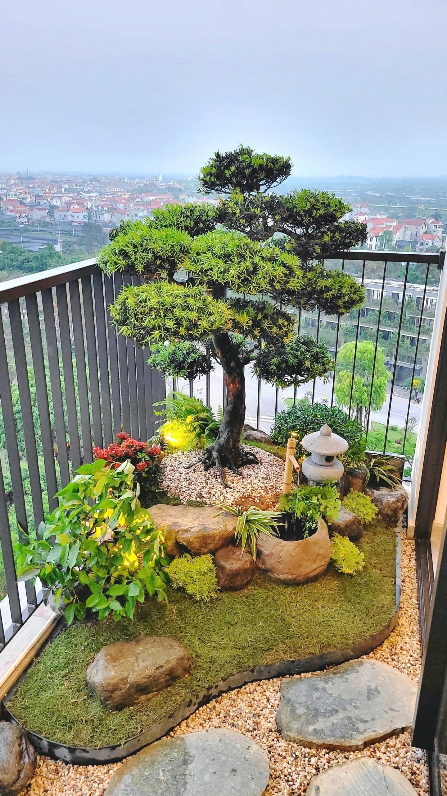 mẫu ban công phong cách zen thiền