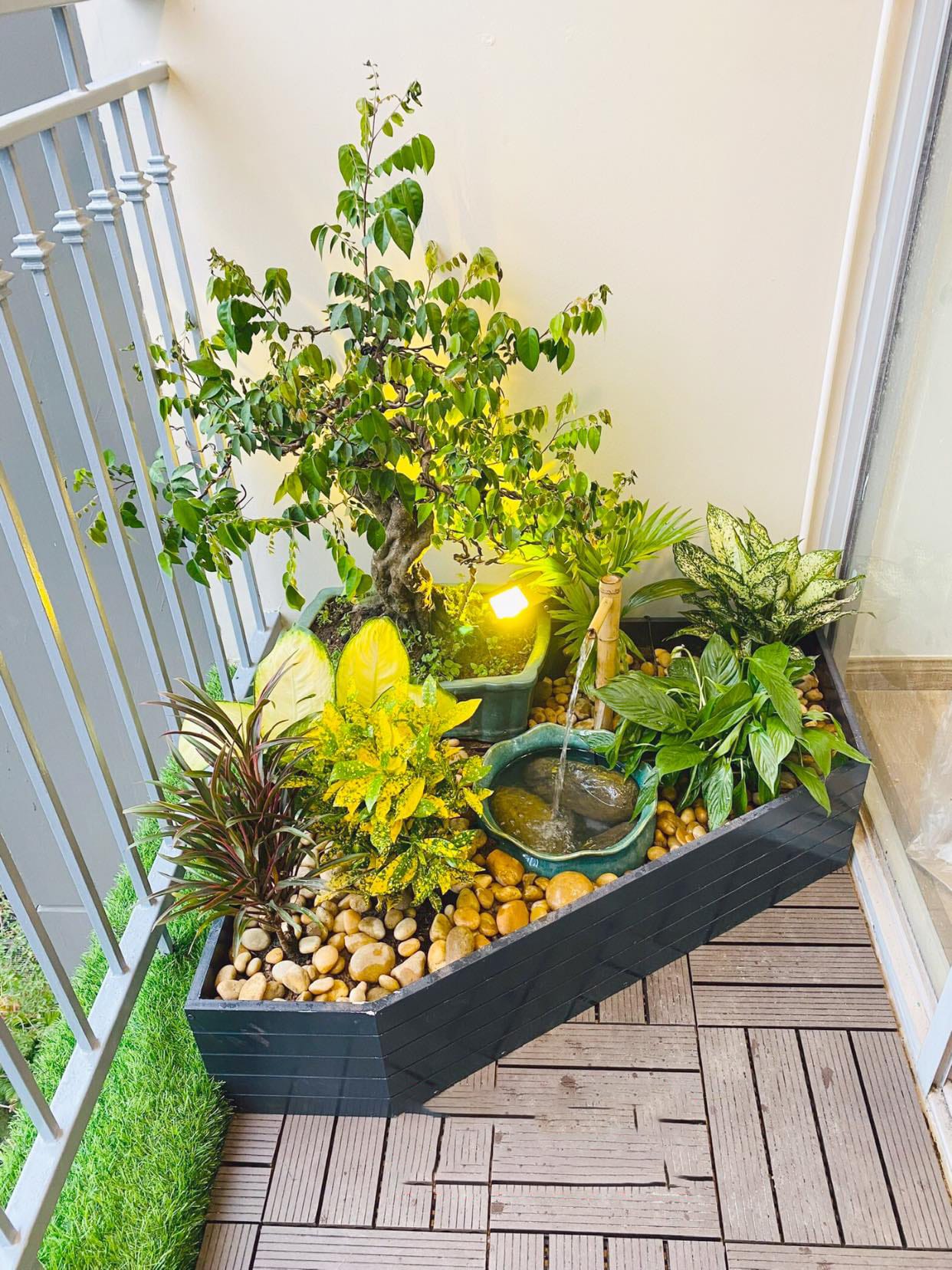mẫu chậu tiểu cảnh phong cách Nhật Bản