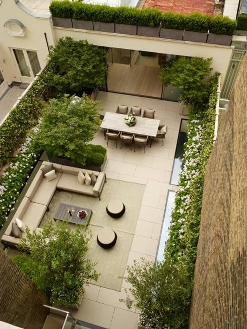 mẫu sân thượng phong cách hiện đại, minimalist