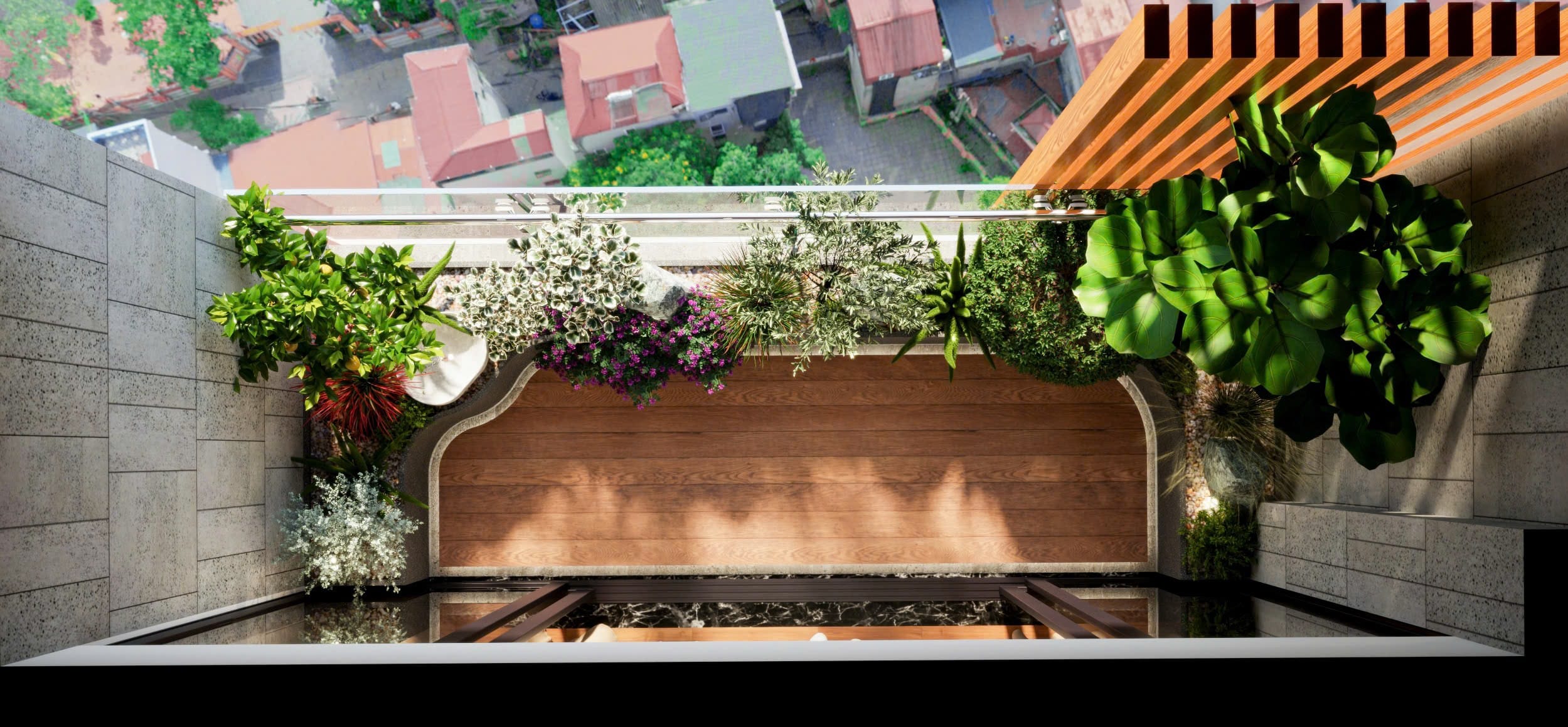 thiết kế ban công 3D